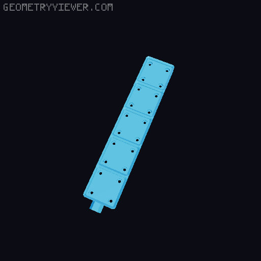 Gridfinity honeycomb wall baseplates 3D model thumbnail