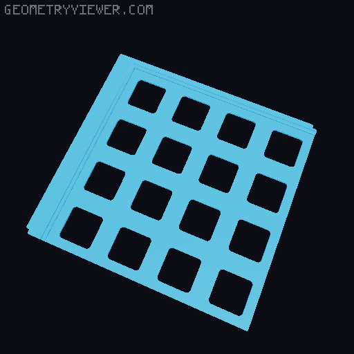 Magnetic Chessboard with Integrated Storage 3D model thumbnail