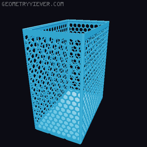Gridfinity Hex Bins all sizes 3D model thumbnail