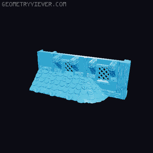 Book nook 3D model thumbnail