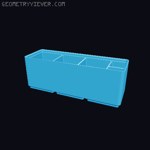 Gridfinity Pocket Knife Storage and Others! 3D model thumbnail
