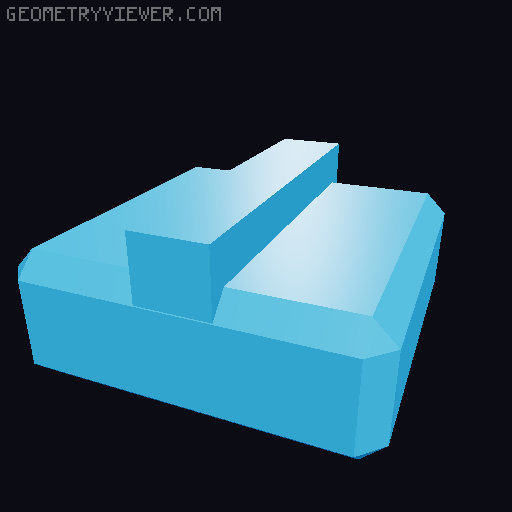 PrintABlok:WritersBloks interlocking letter blocks 3D model thumbnail