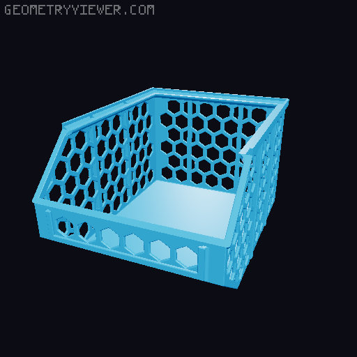 Stackable Baskets 3D model thumbnail