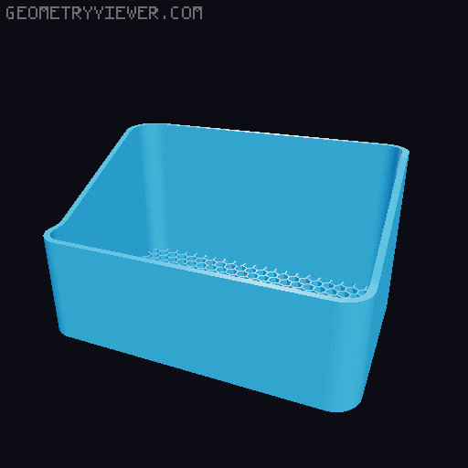 Bin for Ikea skadis - 564 models - hooks need support 3D model thumbnail