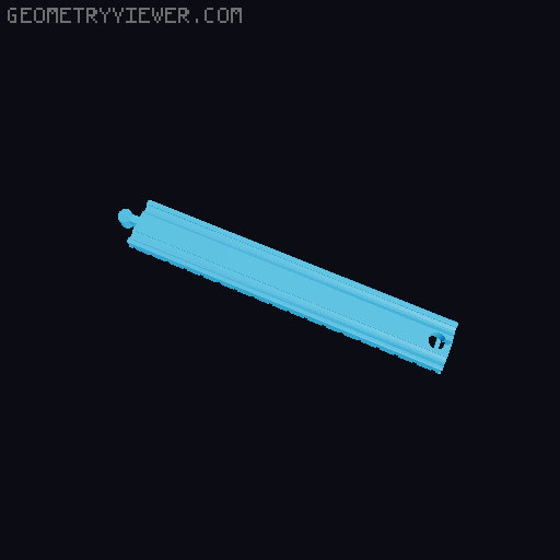Wooden railway bridge system for Fischertechnik 3D model thumbnail