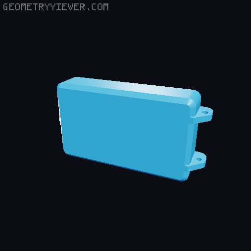 Compact parametric box (for instax square) 3D model thumbnail