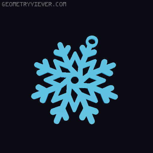 Christmas Ornament Set – Stars, Snowflakes, Bells & Trees 3D model thumbnail