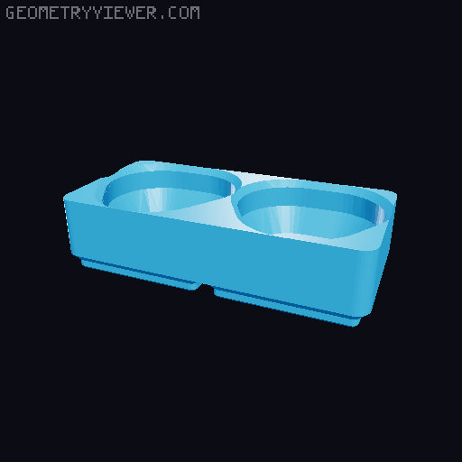Gridfinity Pocket size driver bit case v2 Holder 3D model thumbnail