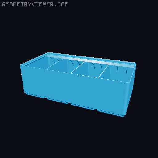 Gridfinity Ultra Light Bins - Divider Label Edition 3D model thumbnail