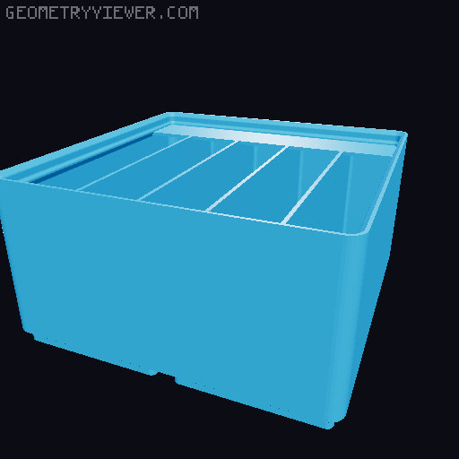 Gridfinity Ultra Light Bins - Divider Label Edition 3D model thumbnail
