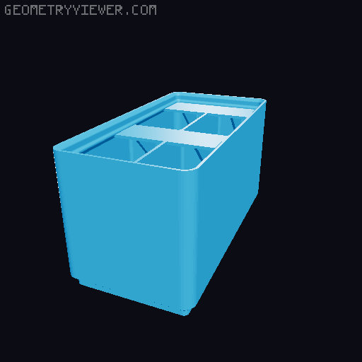 Gridfinity Ultra Light Bins - Divider Label Edition 3D model thumbnail
