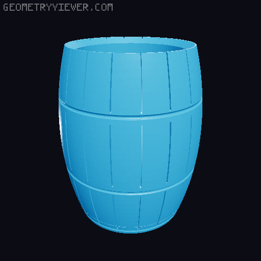 Double Twist Puzzle Barrel 3D model thumbnail