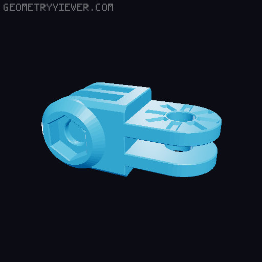 Anti-droop detented arms for Modular Mounting System 3D model thumbnail