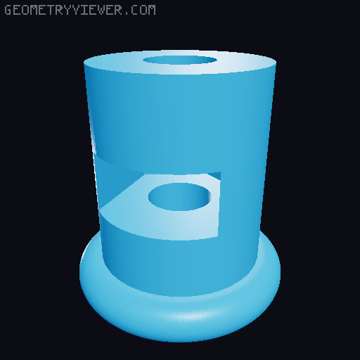 Shortened Screw Pin (Slaughter to Prevail mask) 3D model thumbnail