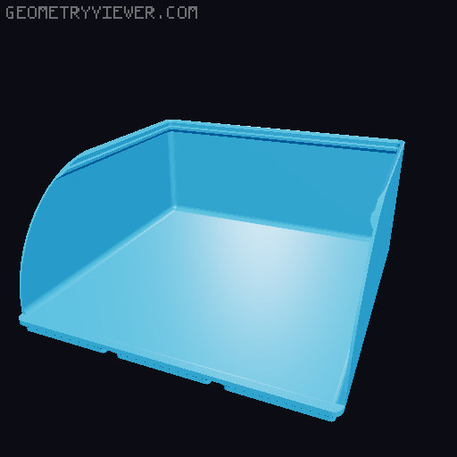 Gridfinity rouded bins collection all sizes 3D model thumbnail