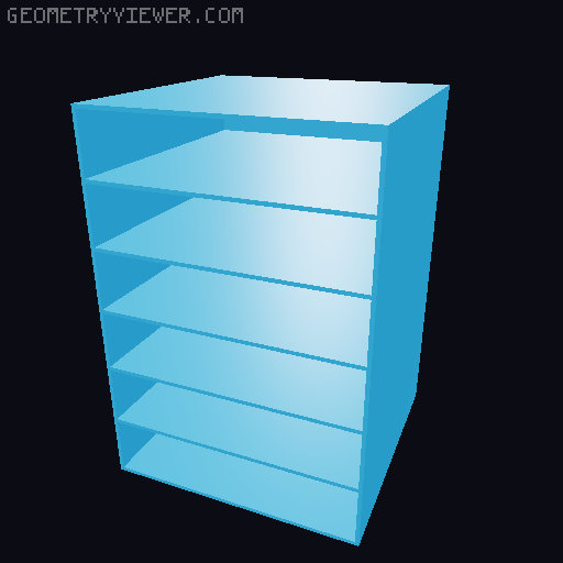 5-inch Sandpaper Deep Drawer Storage 3D model thumbnail
