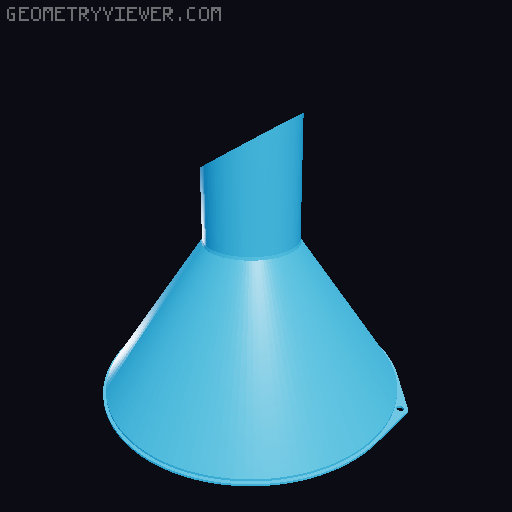 Funnels. Various sizes 25mm to 200mm 3D model thumbnail