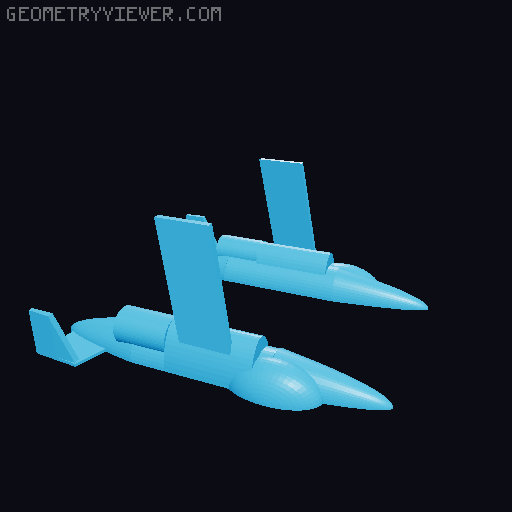 Simple SK60B/Saab 105 3D model thumbnail