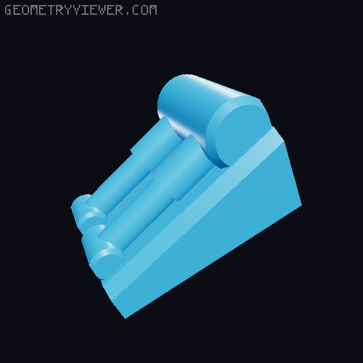 Mecha phone/tablet stand 3D model thumbnail