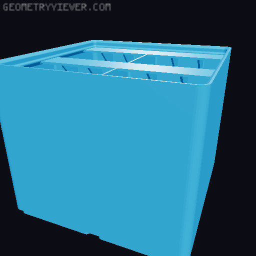 Gridfinity Ultra Light Bins - Divider Label Edition 3D model thumbnail