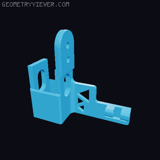 Custom X-Axis Pi Camera Mount & Tensioner for Ender 3 / Ender 3 Pro 3D model thumbnail