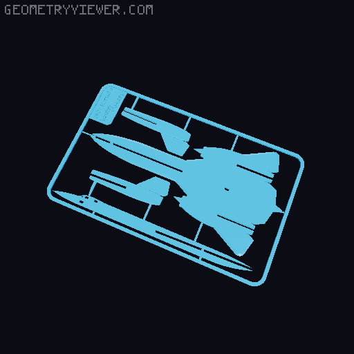 SR-71 "Blackbird" Kit Card and Stand 3D model thumbnail