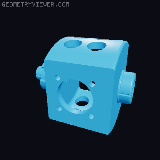 6DoF Robot Arm (Six-Axis 3D printed Robotic Arm) 3D model thumbnail