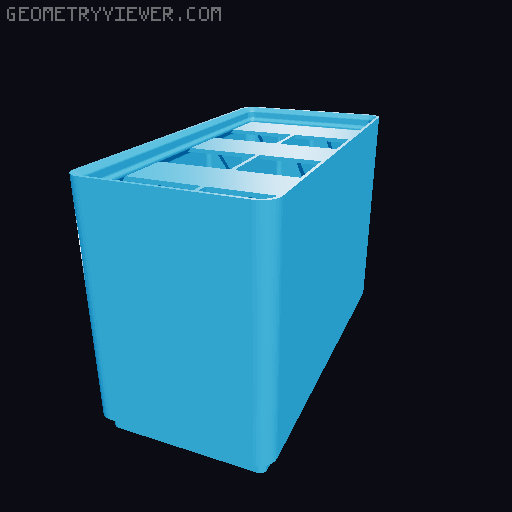 Gridfinity Ultra Light Bins - Divider Label Edition 3D model thumbnail
