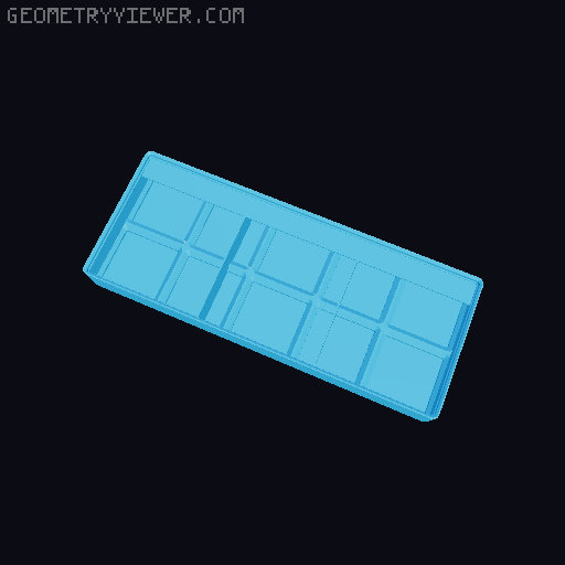 Gridfinity Ultra Light Bins - Divider Label Edition 3D model thumbnail