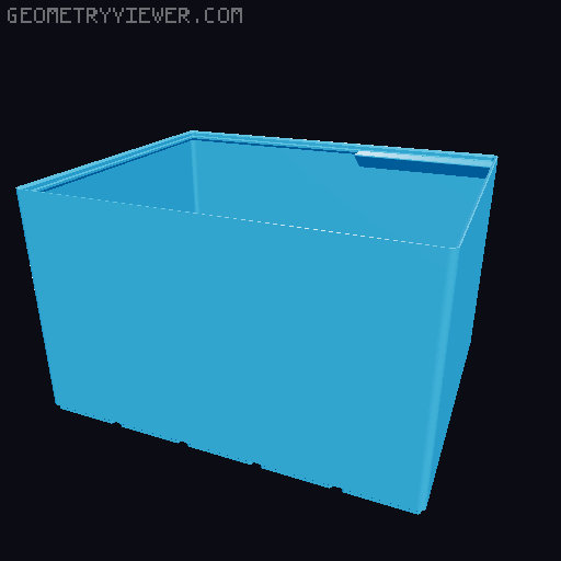 Gridfinity cups height 18 (130mm) collection 3D model thumbnail