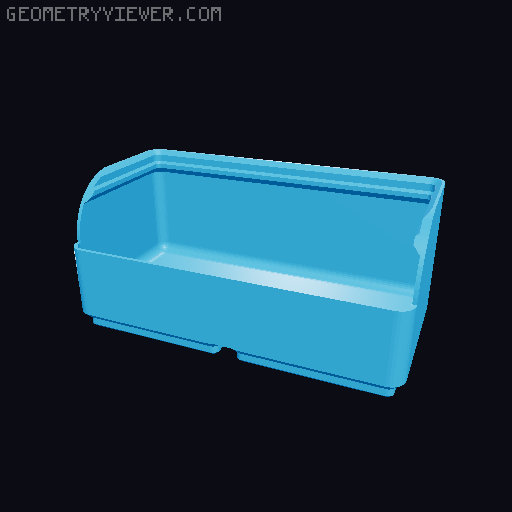 Gridfinity rouded bins collection all sizes 3D model thumbnail
