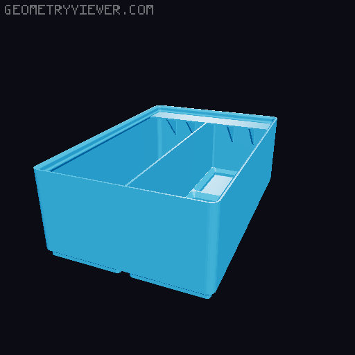 Gridfinity Ultra Light Bins - Divider Label Edition 3D model thumbnail