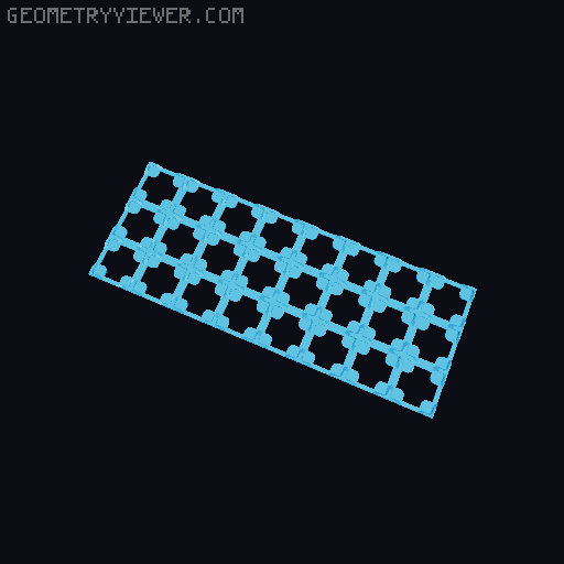 Thin Gridfinity Magnet Base - up to 12x12 3D model thumbnail