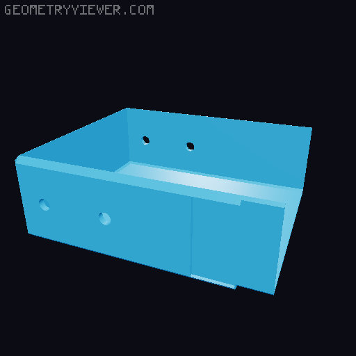 Sewing box 3D model thumbnail