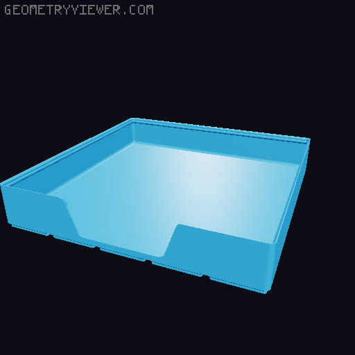 Gridfinity wall cutout collection 3D model thumbnail
