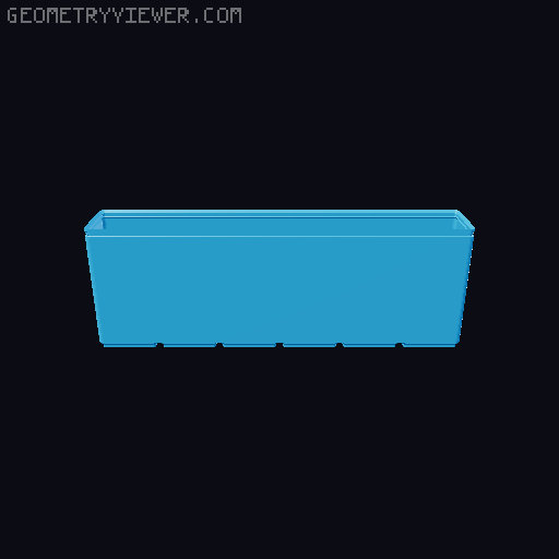 Gridfinity Box (Quick print, lite version, less filament!) 3D model thumbnail