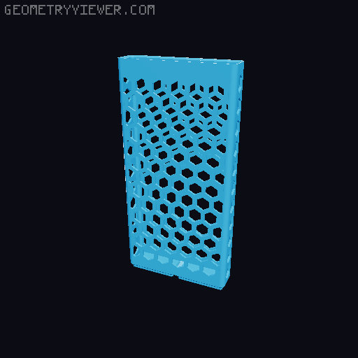 Gridfinity Hex Bins Light all sizes 3D model thumbnail