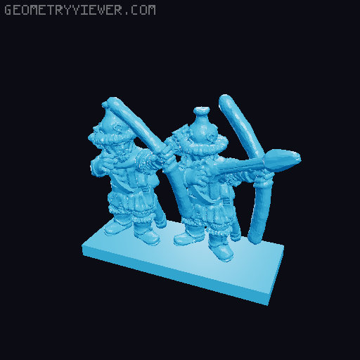 Lake-Town Warmaster Army 10mm Scale 3D model thumbnail
