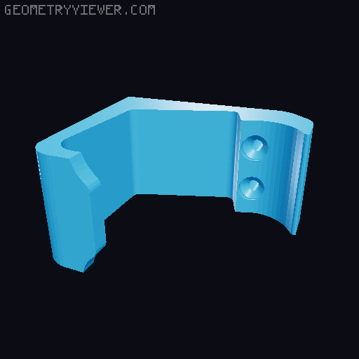 PS5 eXtremeRate Wall Mount 3D model thumbnail
