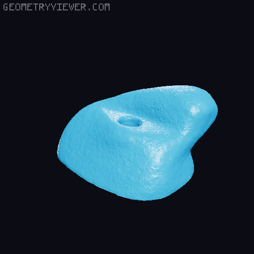 Two-part climbing holds crocs pins 3D model thumbnail