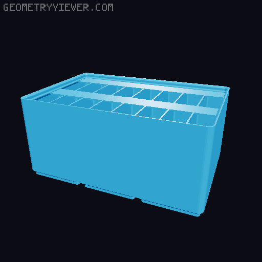 Gridfinity Ultra Light Bins - Divider Label Edition 3D model thumbnail
