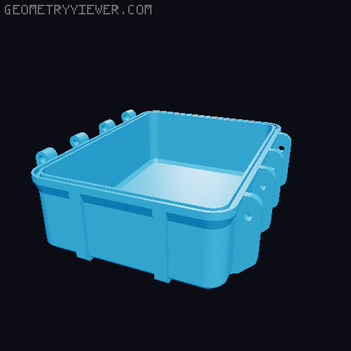 Rugged Deckbox 3D model thumbnail