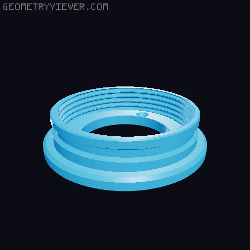 Disposable Camera Lens Adapter for Fujifilm X-Mount 3D model thumbnail