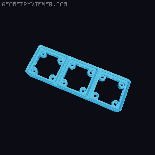 Gridfinity Screwable Magnetic Base Plates 3D model thumbnail