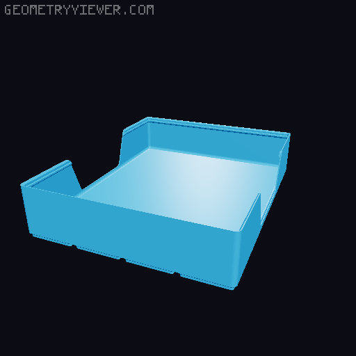 Gridfinity wall cutout collection 3D model thumbnail