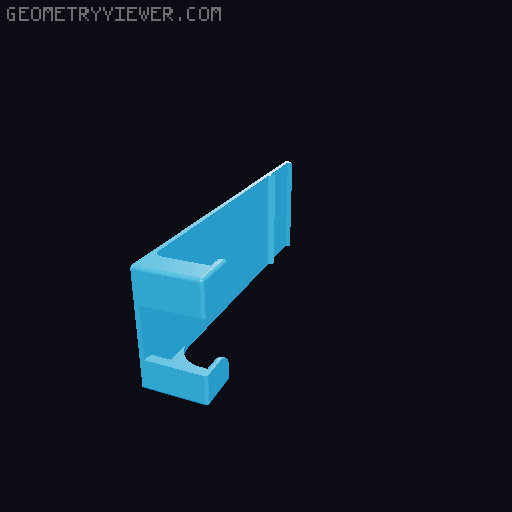 Creality K1 MAX Lid Holder 3D model thumbnail