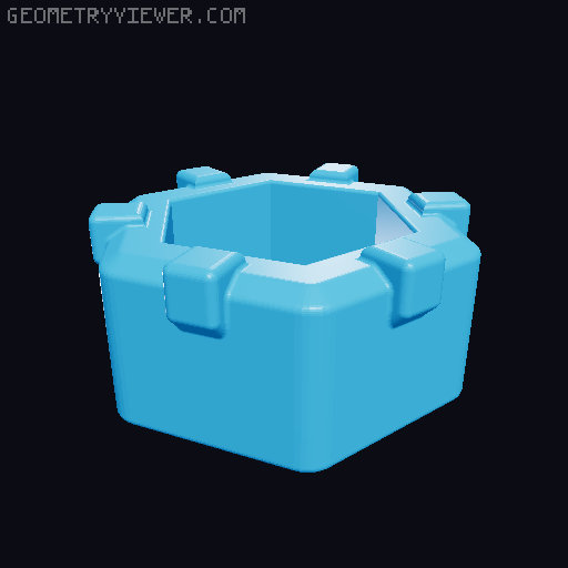 Handles for M7 to M12 bolts and screws 3D model thumbnail