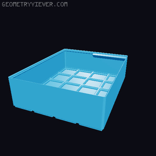 Gridfinity cups height 8 (60mm) collection 3D model thumbnail