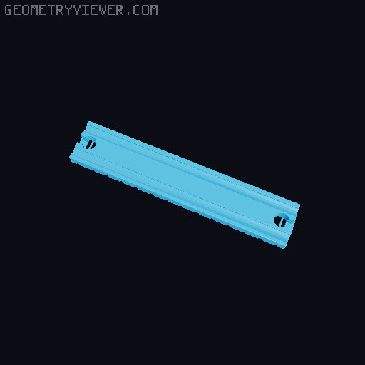Wooden railway bridge system for Fischertechnik 3D model thumbnail