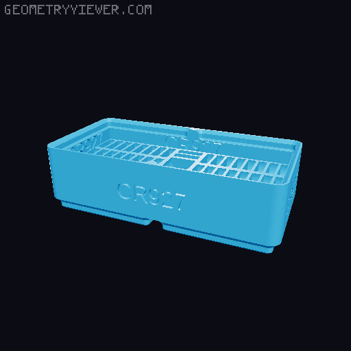 CRxxxx Button Cell Battery Holders (Gridfinity, Stackable, Labelled) 3D model thumbnail
